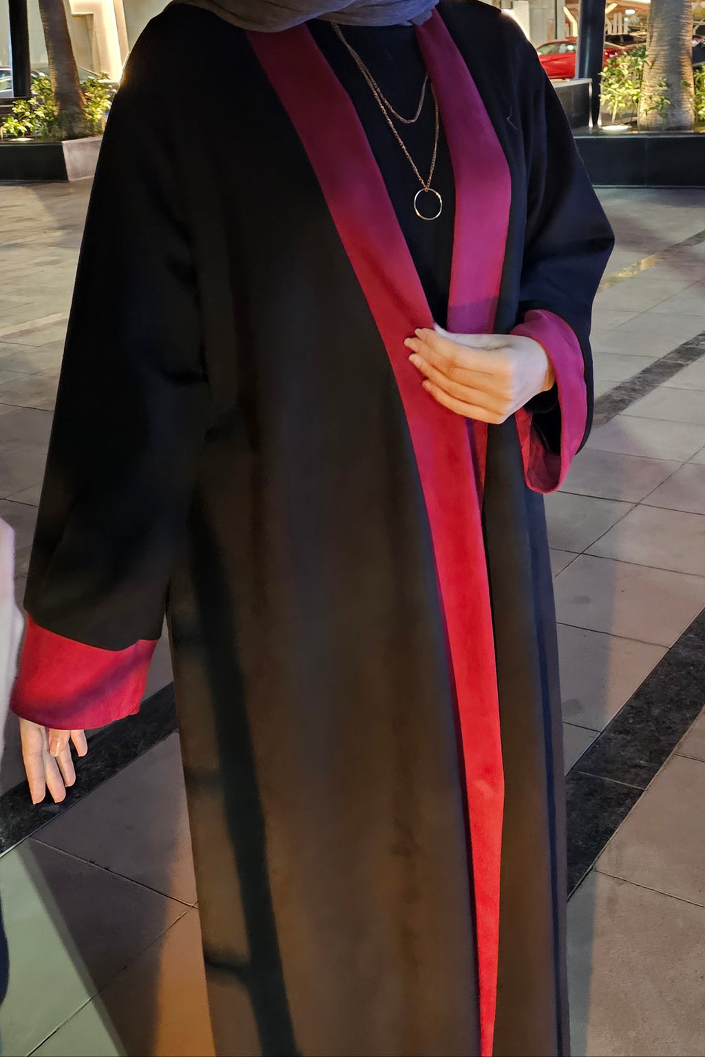 Black Suede Kaftan