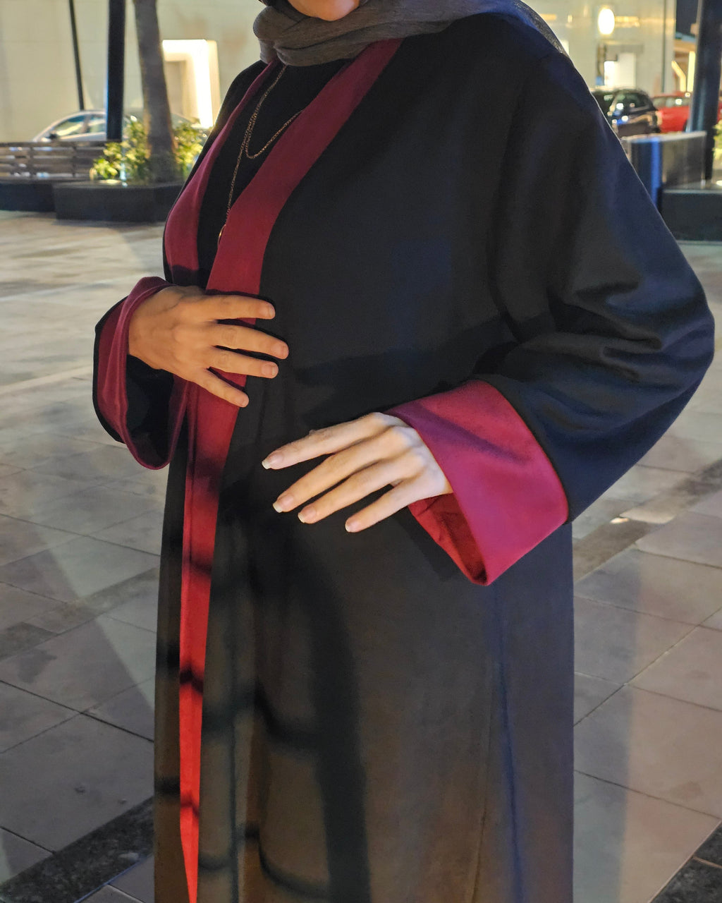 Black Suede Kaftan