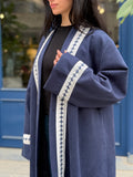 Navy Suede Kaftan