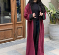 Burgundy Suede Kaftan
