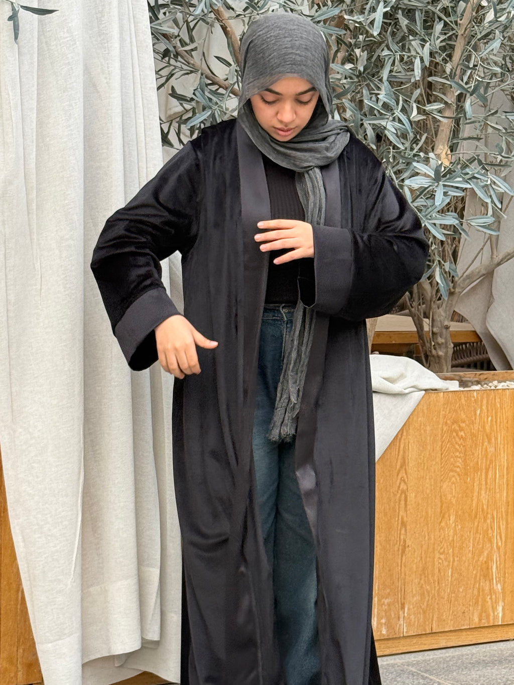 Black Velvet Kaftan